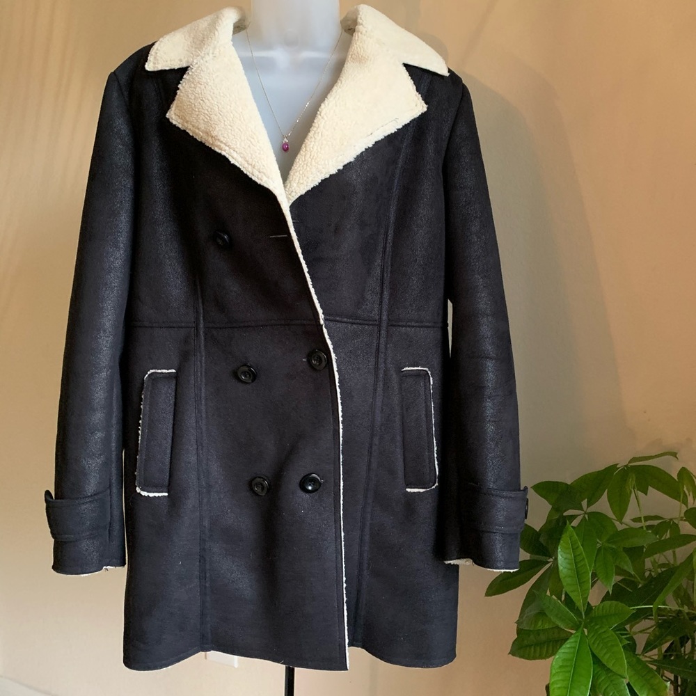 The American Outdoorsman Black Suede Trench Coat
